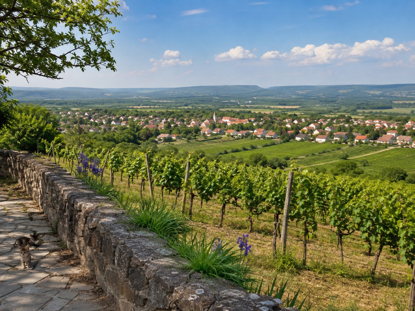 Ländliche Landschaft in Ungarn als Eindruck für das Wohnen rund um Jágónak