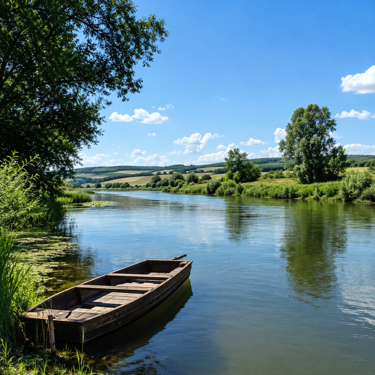 Ländliche Landschaft in Ungarn als Eindruck für das Wohnen rund um Kaposszekcső