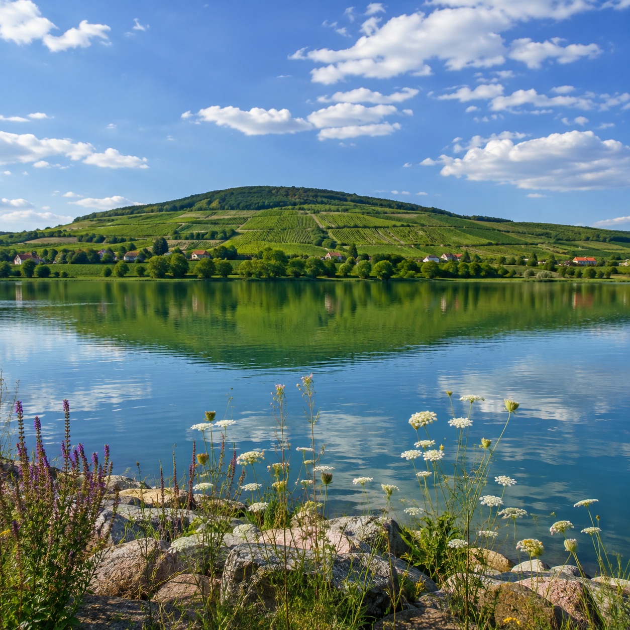 Ländliche Landschaft in Ungarn als Eindruck für das Wohnen rund um Nagykónyi
