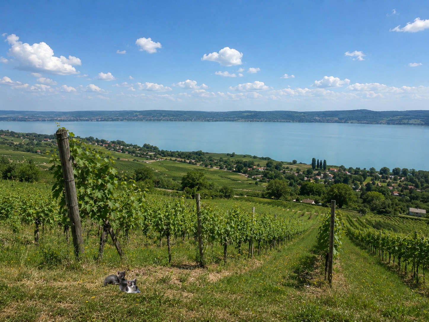 Ländliche Landschaft in Ungarn als Eindruck für das Wohnen rund um Várong