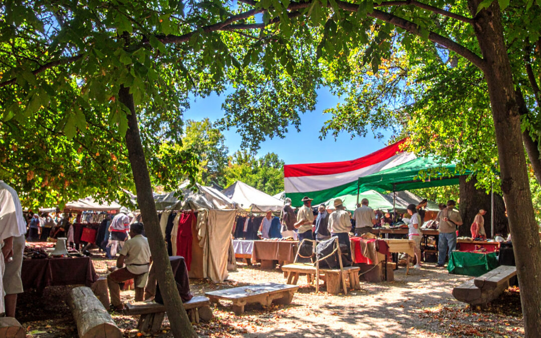 Regionaler Bauernmarkt in Kaptalantoti am Balaton – Liliomkert-Piac mit regionalen Produkten, Handwerk und Genuss unter freiem Himmel.
